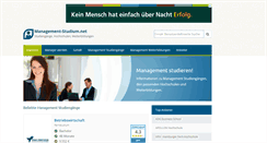 Desktop Screenshot of management-studium.net