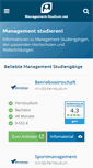 Mobile Screenshot of management-studium.net