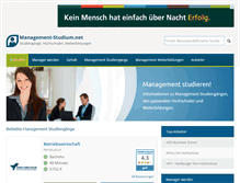 Tablet Screenshot of management-studium.net
